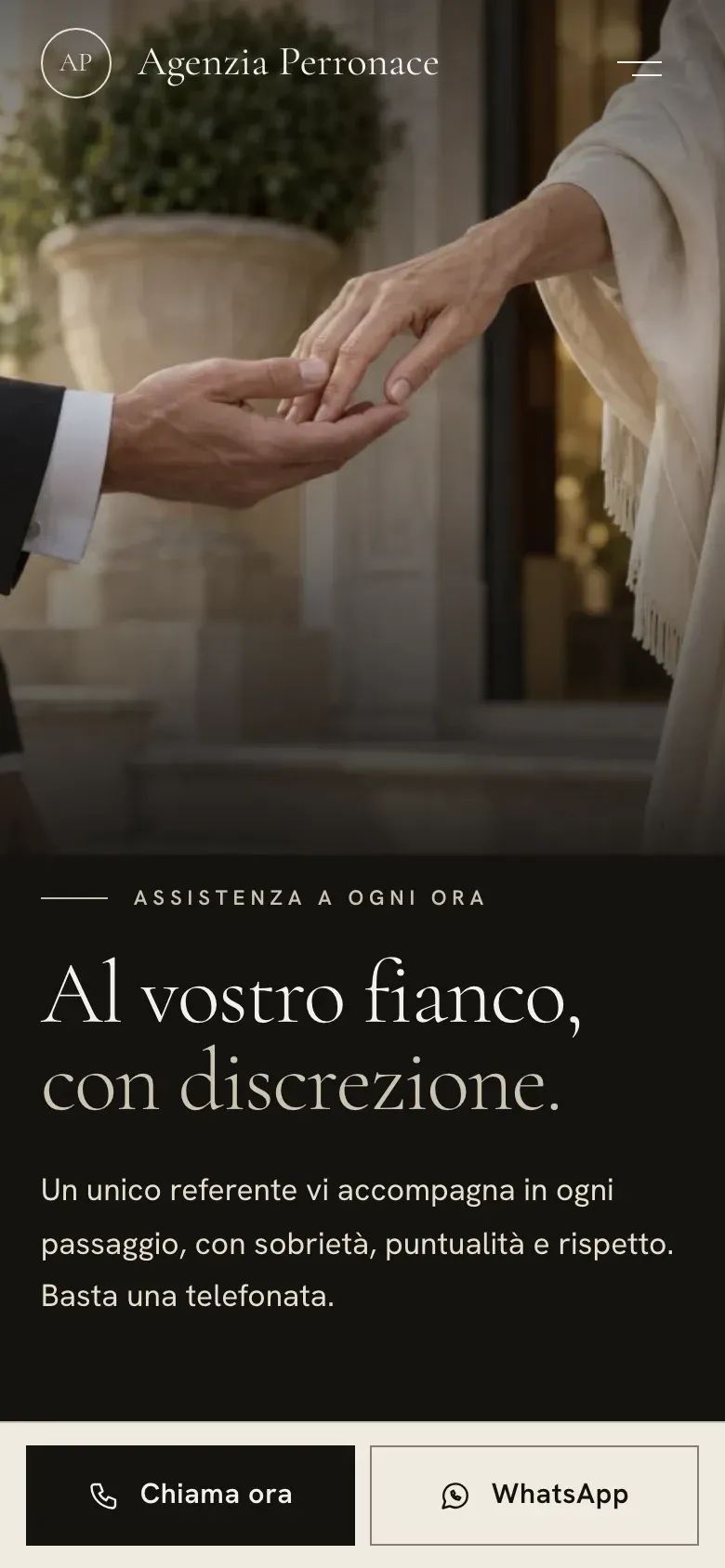 Agenzia Perronace sul telefono