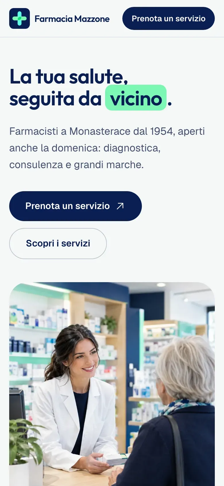 Farmacia Mazzone sul telefono
