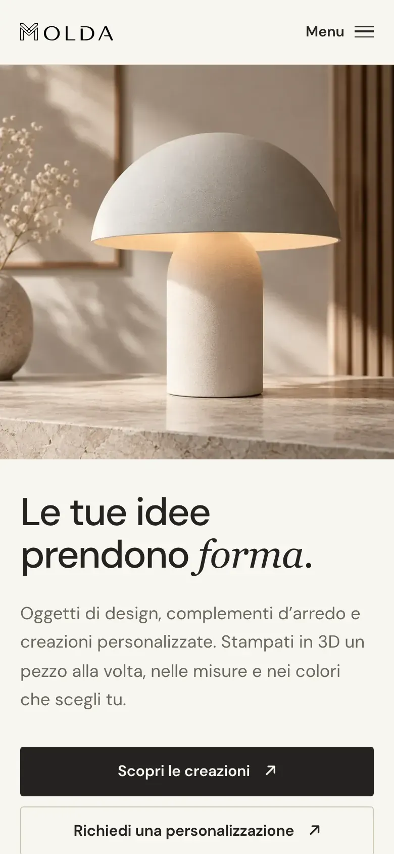 Molda sul telefono